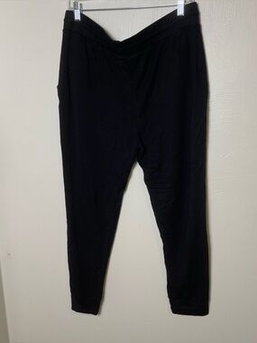 Sunday Black Womens Pajama Pants Size Large